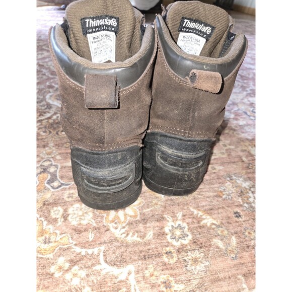 Sorel Coldpac Boots Suede Upper Front Zipper Thinsulate Waterproof Shell SZ 11.5